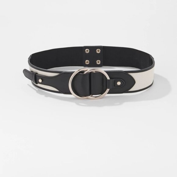 nwt WHITE HOUSE BLACK MARKET canvas ring belt xs s xl - Picture 3 of 3